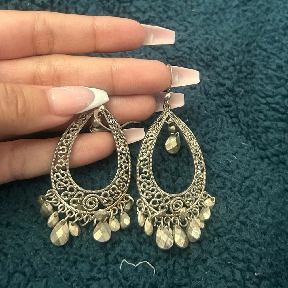 Silver Tone Earrings